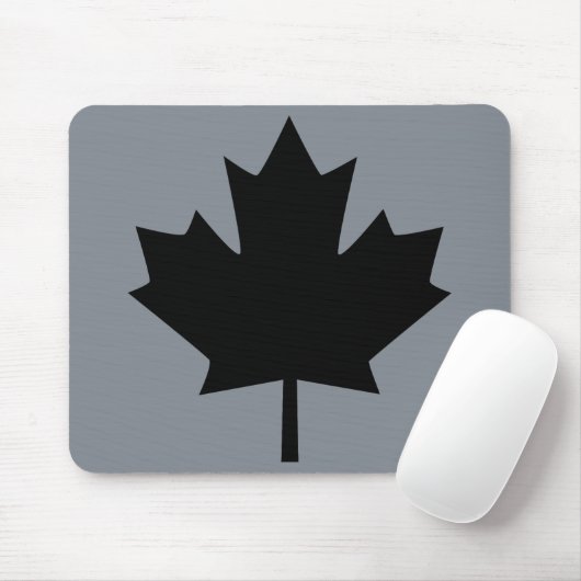 Stilvolles kanadisches schwarzes Ahornblatt Mousepad (Mit Mouse)