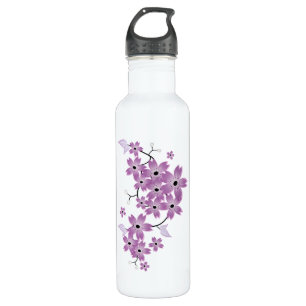 Stilvolles Kirschblüten-Aluminium Trinkflasche