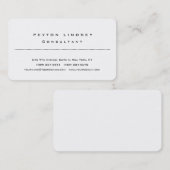 Stilvolles klassisches Berufliches Design Minimali Visitenkarte (Vorne/Hinten)