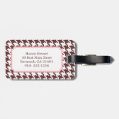 Stilvolles klassisches braunes gepäckanhänger (Rückseite horizontal)