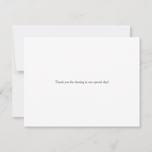 Stilvolles Kleid | Danke (Rückseite)