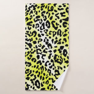 Stilvolles Kleidungsdesign mit Leopardenhaut-Mante Badehandtuch