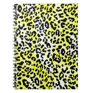 Stilvolles Kleidungsdesign mit Leopardenhaut-Mante Notizblock