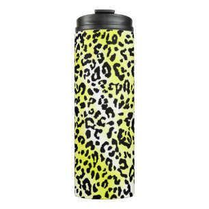Stilvolles Kleidungsdesign mit Leopardenhaut-Mante Thermosbecher