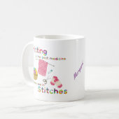 Stilvolles Kneten ist die beste Medizin Kaffeetasse (Vorderseite Links)