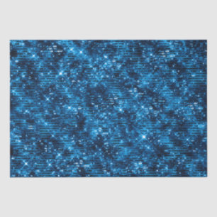 Stilvolles königsblaues Schimmer-Glitter-Glam-Must Seidenpapier
