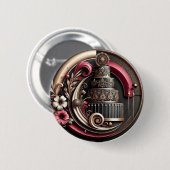Stilvolles Kuchenbacken Button (Vorne & Hinten)