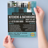 Stilvolles Küchendesign, Küche & Badezimmer Fitter Flyer (Hand)