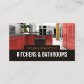 Stilvolles Küchendesign, Küche & Badezimmer Fitter Visitenkarte (Vorderseite)