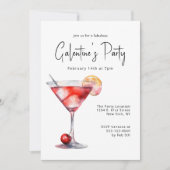 Stilvolles Ladys Night Galentine Party Einladung (Vorderseite)