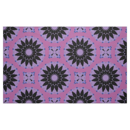 Stilvolles Lavender & Black Boho Geometric Muster Stoff (Fat Quarter (45,7 x 55,9 cm))