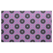 Stilvolles Lavender & Black Boho Geometric Muster Stoff (Yard (91,4 cm))