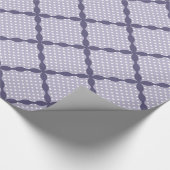 Stilvolles Lavender Lila Musterdesign Geschenkpapier (Ecke)