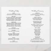 Stilvolles Lavender Navy Blue Floral Bloom Program (Rückseite)