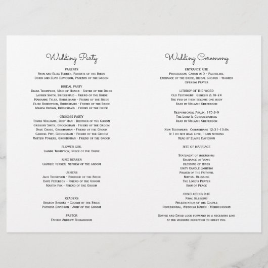 Stilvolles Lavender Navy Blue Floral Bloom Program (Rückseite)