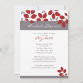 Stilvolles Leaf Fall Brautparty Einladung (Vorderseite)