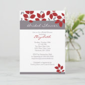 Stilvolles Leaf Fall Brautparty Einladung (Stehend Vorderseite)