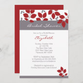 Stilvolles Leaf Fall Brautparty Einladung (Vorne/Hinten)