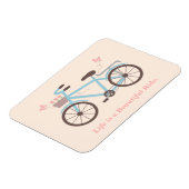 Stilvolles Leben ist ein schönes Fahrradangebot Magnet (Linke Seite)