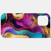 Stilvolles, lebendiges und farbiges Flüssigmetall Case-Mate iPhone Hülle (Rückseite (Horizontal))