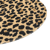 Stilvolles Leopard-Druck-Glasschneiden-Brett Schneidebrett (Ecke)