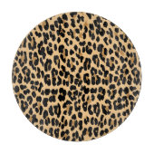 Stilvolles Leopard-Druck-Glasschneiden-Brett Schneidebrett (Vorderseite)