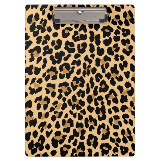 Stilvolles Leopard-Druck-Klemmbrett Klemmbrett (Vorderseite)
