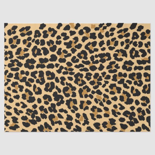 Stilvolles Leopard-Druck-Seidenpapier Seidenpapier (Vorderseite)