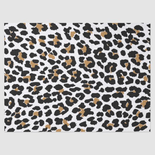 Stilvolles Leopard-Druck-Seidenpapier Seidenpapier (Vorderseite)