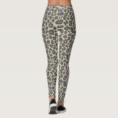 Stilvolles Leopard-Druckmuster Leggings (Rückseite)