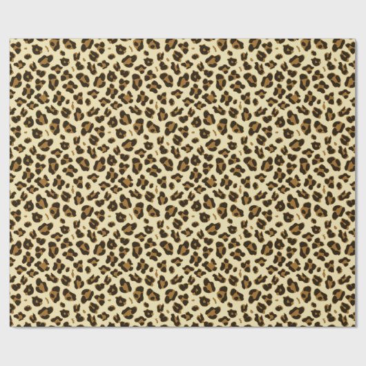 Stilvolles Leopard-Muster Geschenkpapier (Flach)