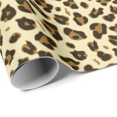 Stilvolles Leopard-Muster Geschenkpapier (Rolleneckpunkt)
