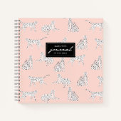 Stilvolles Leopard-Tiermuster Notizblock (Vorderseite)