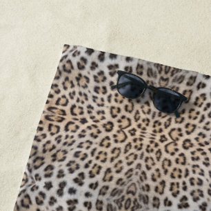 Stilvolles Leoparden Gepard Fell Tierdruckmuster Strandtuch