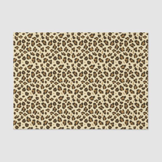 Stilvolles Leopardenpapier Seidenpapier (Vorderseite)