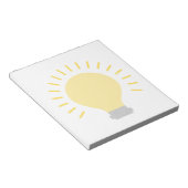Stilvolles Light Bulb Design Notizblock (angewinkelt)