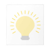 Stilvolles Light Bulb Design Notizblock (Vorderseite)