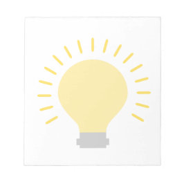 Stilvolles Light Bulb Design Notizblock