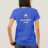 Stilvolles Logo 2025 Senior Bold School Blue T-Shirt (Rückseite)