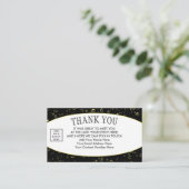 Stilvolles Logo DANKE IHNEN vernetzen Visitenkarte (Stehend Vorderseite)