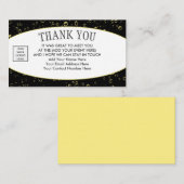 Stilvolles Logo DANKE IHNEN vernetzen Visitenkarte (Vorne/Hinten)