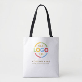 Stilvolles Logo der White Gold Business Company Tasche