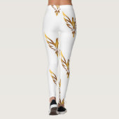 Stilvolles Look Gold Adlerbild Frauen oder Mädchen Leggings (Rückseite)