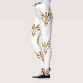 Stilvolles Look Gold Adlerbild Frauen oder Mädchen Leggings (Links)