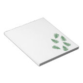 Stilvolles Lucky Green Fern Notepad Notizblock (angewinkelt)