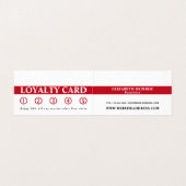 Stilvolles Makeup-Design, Beautician, Loyalty Card Visitenkarten (Innenseite Aufgefaltet)