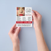 Stilvolles Makeup-Design, Beautician, Schönheitssa Flyer (Gruppe)
