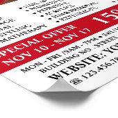 Stilvolles Makeup-Design, Beautician, Schönheitssa Poster (Ecke)