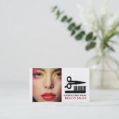 Stilvolles Makeup-Design, Beautician, Schönheitssa Visitenkarte (Stehend Vorderseite)