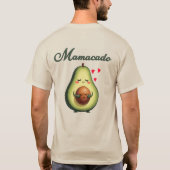 Stilvolles Mamacado Sweatshirt für junge Mütter un T-Shirt (Rückseite)